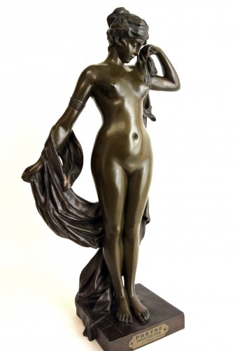 Phryné devant ses juges d’après Pierre Campagne (1851-1914) - Sculpture Style Art Déco