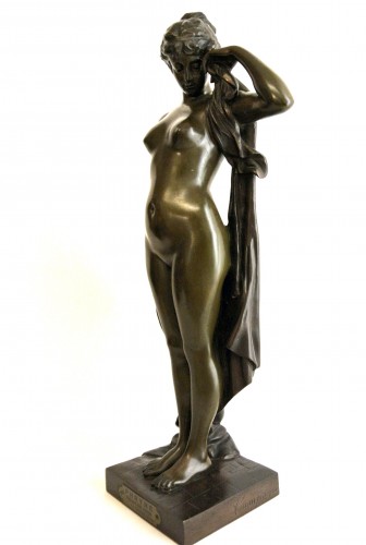 Sculpture Sculpture en Bronze - Phryné devant ses juges d’après Pierre Campagne (1851-1914)