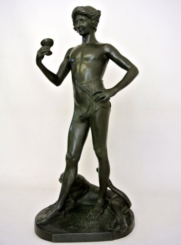 XXe siècle - "Jeune Bacchus" d'après Antonin Carlès (1851/1919)