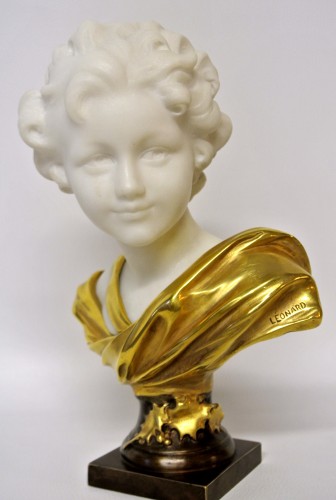 Sculpture Sculpture en Marbre - Amour cruel d'après Léonard Agathon (1841-1923)