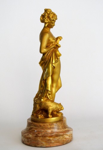 20th century - Bather with cat from Carrier-Belleuse (1824-1887)