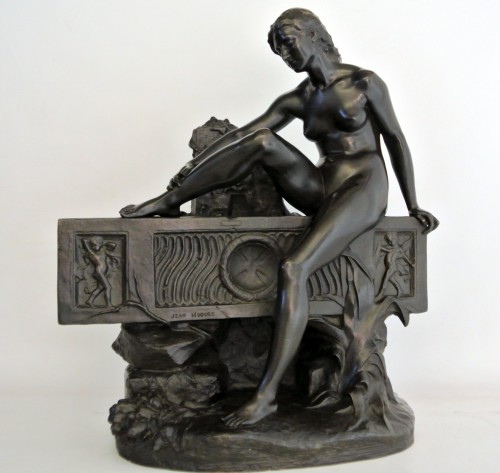 Art nouveau - La muse de la source - Jean Hugues (1849-1930)