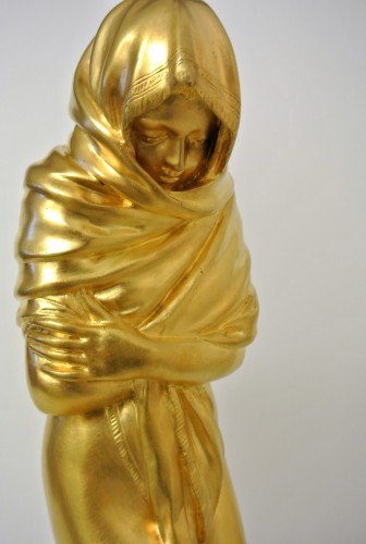 L&#039;Hiver ou la Frileuse from Jean Antoine Houdon (1741-1828) - Art nouveau