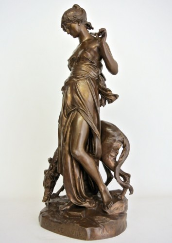 Sculpture  - Nymph of Diana from Eugène Aizelin (1821-1902)