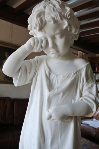 First disappointment - Pietro Bernasconi (1826/1912) - Sculpture Style Napoléon III