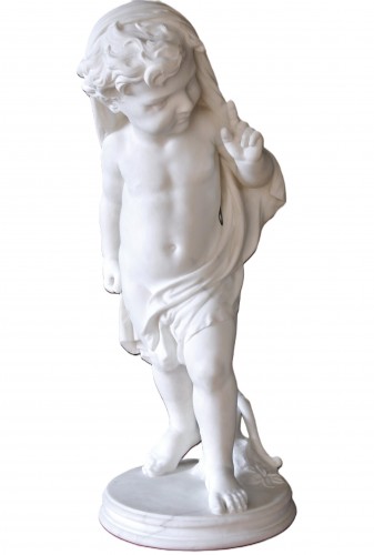 Cupidon - Jules Halkin (1830-1888) - Sculpture Style Napoléon III