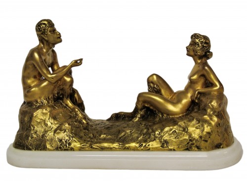 Couple de faunes - Joe Descomps (1869/1950)