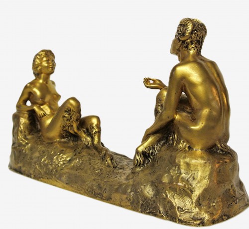 Couple de faunes - Joe Descomps (1869-1950) - Marc Menzoyan