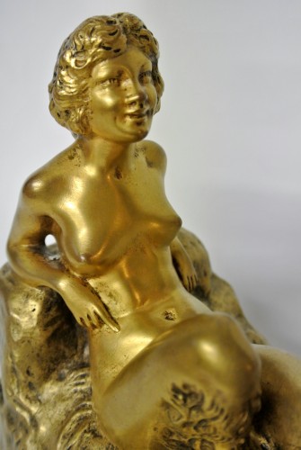 Antiquités - Couple de faunes - Joe Descomps (1869-1950)