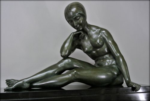 Antiquités - Morante signed bronze statue