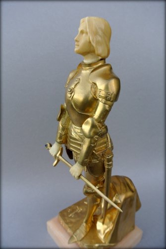 Joan of Arc in armor by Georges SAULO - Art Déco