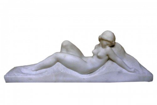 Art Deco Marble Sculpture signed Gennarelli