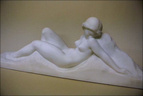 Art Deco Marble Sculpture signed Gennarelli - 