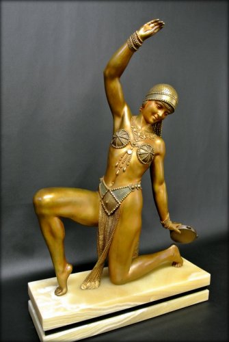 &quot;Danseuse du Cachemire&quot; by CHIPARUS - Sculpture Style Art Déco