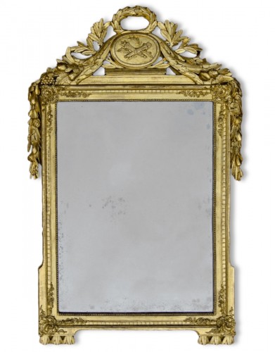 Miroir Louis XVI à fronton
