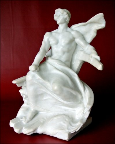 Sculpture en marbre signée G COLIN - Marc Menzoyan