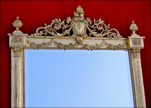 Napoléon III - Miroir d'époque fin XIXe