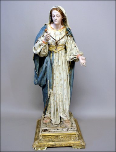 Statue religieuse d'époque XIXe - Art sacré, objets religieux Style 