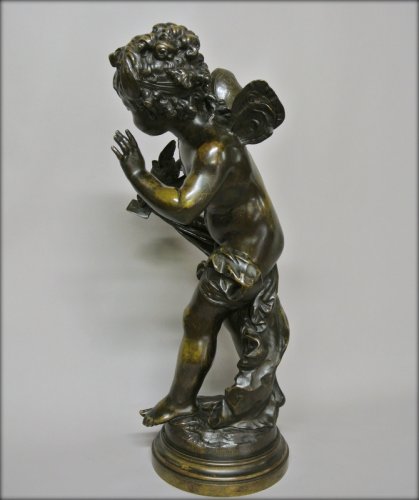 Sculpture  - &quot;The message&quot; bronze signed  Auguste Moreau