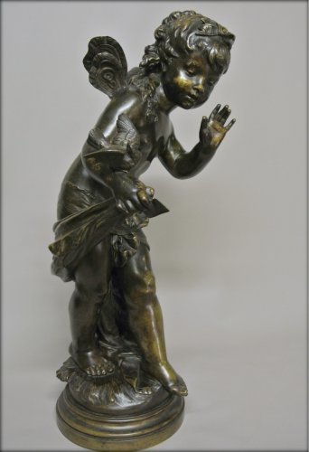 19th century - &quot;The message&quot; bronze signed  Auguste Moreau