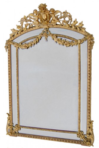 Miroir à fronton d'époque Napoléon III