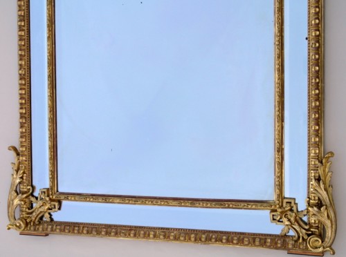 Miroir à fronton d'époque Napoléon III - Napoléon III