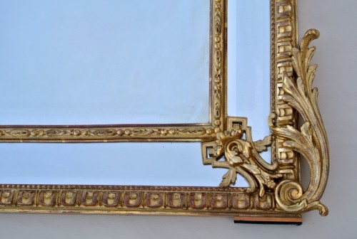 Napoléon III - Miroir à fronton d'époque Napoléon III