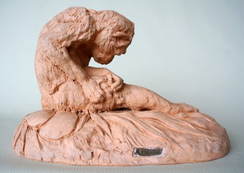 Terracotta signed Emmanuel Frémiet (1824-1910) - 