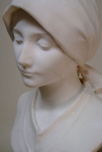 Antiquités - Buste en marbre - A. LEONARD (1841/1923)