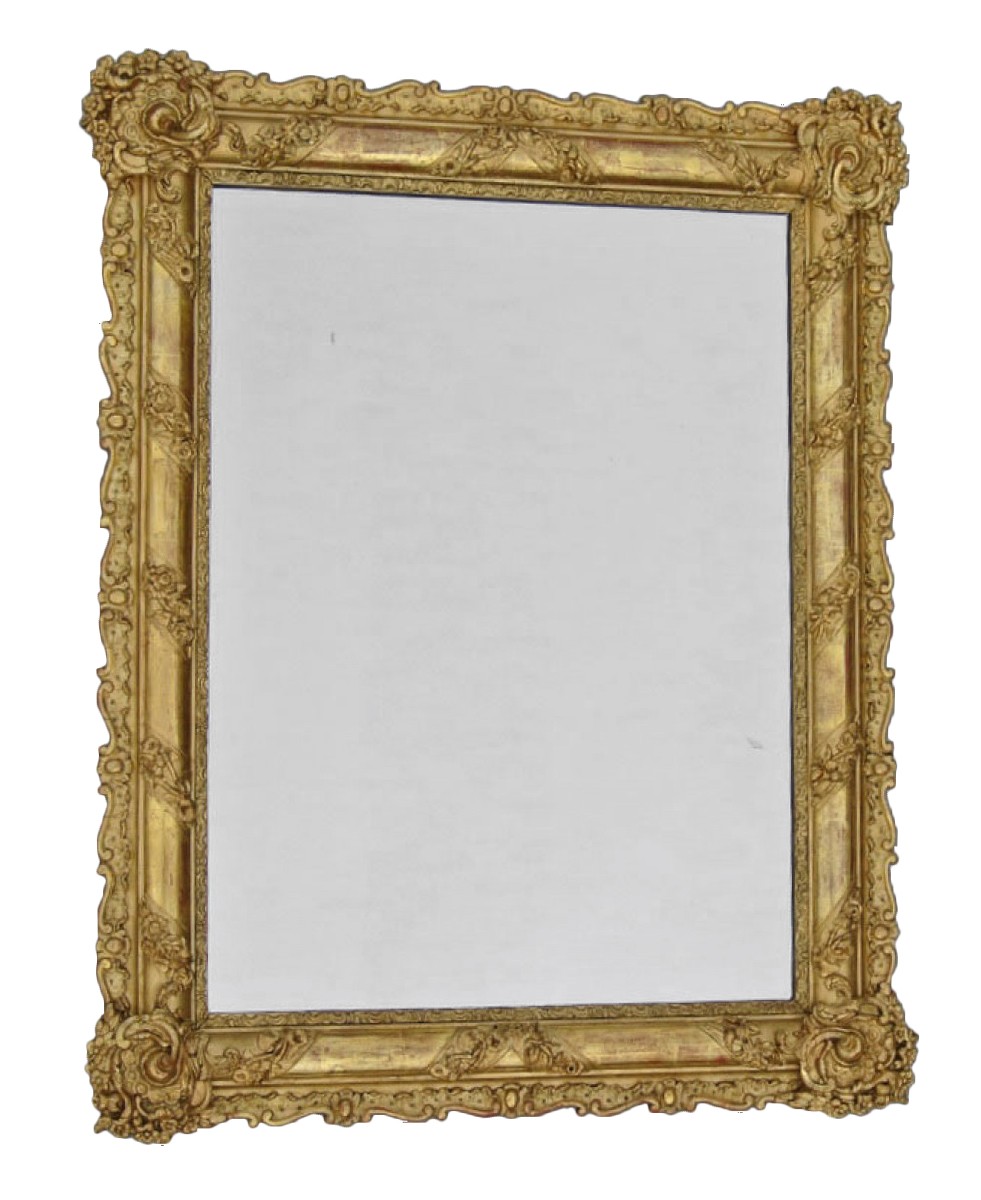 Miroir convexe du XIXe siècle avec verre d'origine En vente sur