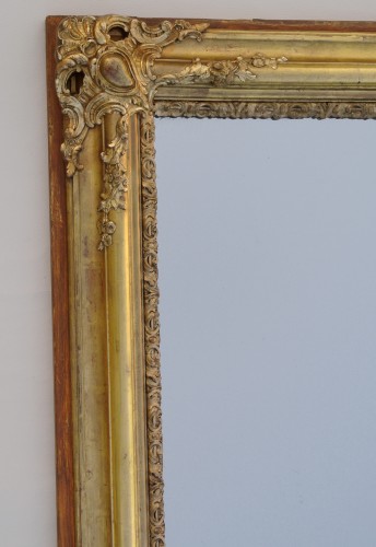 19th-century Mirror  - Mirrors, Trumeau Style Restauration - Charles X