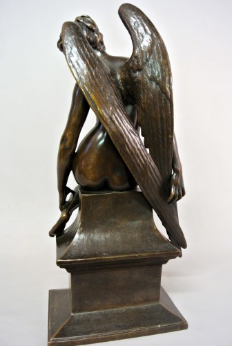 &quot;L&#039;hirondelle blessée&quot; Alfred Boucher (1850/1934) - Art nouveau