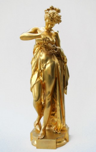 &quot;Psyché à la lampe&quot; A.Carrier-Belleuse (1824/1887) - Sculpture Style Art nouveau