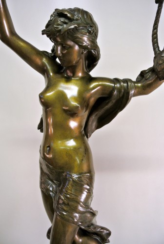 Nymphe à la lyre - Mathurin Moreau (1822-1912) - Art nouveau