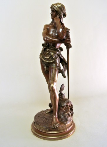 &quot;David vainqueur&quot; Henri Plé (1853/1922) - Sculpture Style Art nouveau