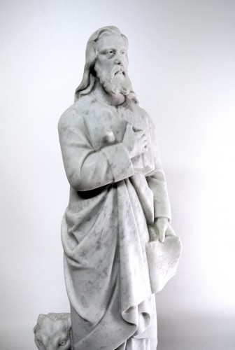 XIXe siècle - "Saint Marc" marbre de Carrare fin XIXe