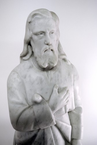 Antiquités - "Saint Marc" marbre de Carrare fin XIXe