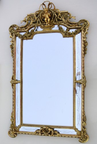  19th century century mirror - Mirrors, Trumeau Style Napoléon III