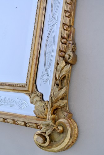 Antiquités -  19th century century mirror