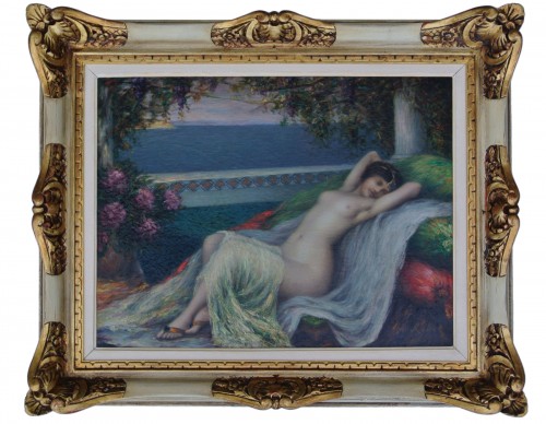 Young woman lying down, Louis Ridel (1866-1937)
