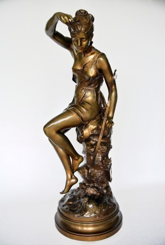 Nymphe de Diane, Lucie Signoret-Ledieu (1858/1904) - Sculpture Style Napoléon III