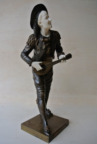 &quot;Figaro&quot; Eutrope Bouret (1833/1906) - Sculpture Style Art nouveau