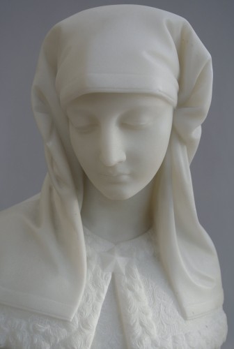 Buste de la Sainte-Vierge - E. Fiaschi (1858-1941) - Sculpture Style Art Déco