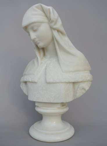 Bust of the Virgin - E. Fiaschi  (1858-1941) - 