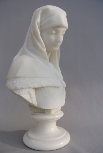 Bust of the Virgin - E. Fiaschi  (1858-1941) - Art Déco