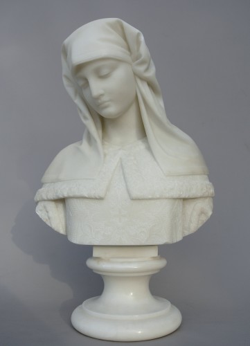 Art Déco - Bust of the Virgin - E. Fiaschi  (1858-1941)