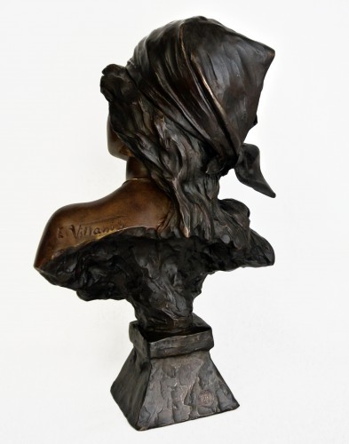 Sculpture Sculpture en Bronze - Saïda - Emmanuel Villanis (1858/1914)