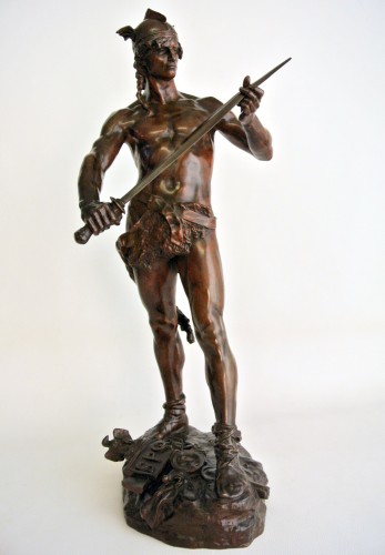 Le gaulois vainqueur - André Massoulle (1851/1901) - Sculpture Style Art nouveau