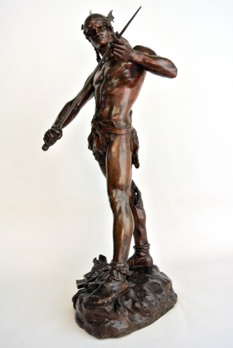 Sculpture Sculpture en Bronze - Le gaulois vainqueur - André Massoulle (1851/1901)