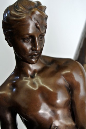 Sculpture Sculpture en Bronze - La sirène - Denys Puech (1854-1942)